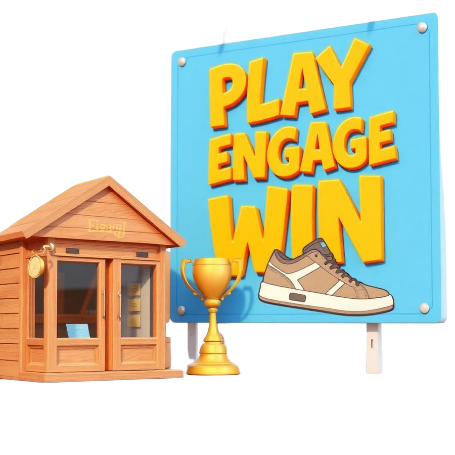 Playful brand billboard scene